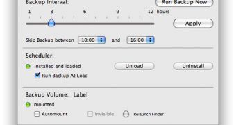 TimeMachineScheduler example - three hour backup interval