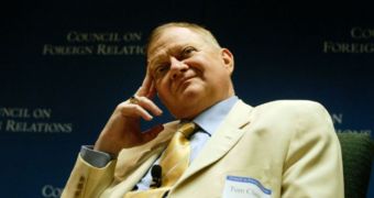 Esteemed author Tom Clancy died in a Baltimore hospital last night, aged 66