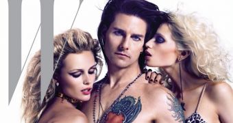 Tom Cruise in character as Stacee Jaxx from “Rock of Ages”