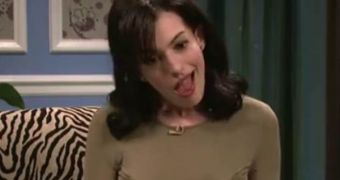 Anne Hathaway does Katie Holmes on SNL spoof back in November 2010