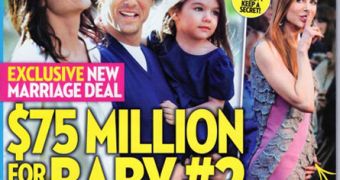 Katie Holmes agrees to second child with Tom Cruise for $75 million, tabloid claims