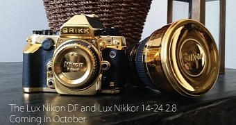 Too Rich to Buy a Nikon DF DSLR? Try the Gold-Plated Brikk Version with Nikkor Lens