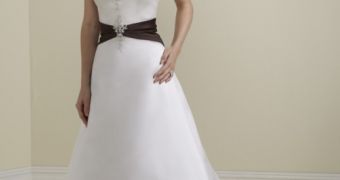 Black-and-white bridal gown from Mori Lee by Madeline Gardner