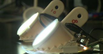 These solid-state light sources are five times more efficient than conventional, incandescent light bulbs
