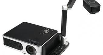 The Toshiba TLP-XC2000U projector - arm extended