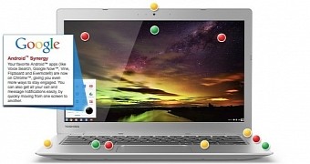 Android Synergy detailed on Toshiba Chromebook 2 website