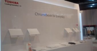 Toshiba preps Chromebook stand at CES 2014