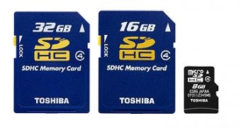 The future Toshiba SDHC and microSDHC cards