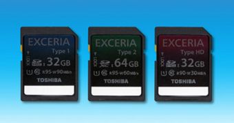 Toshiba Exceria memory cards