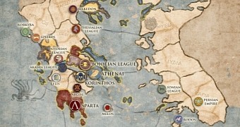 Map in Total War: Rome II – Wrath of Sparta