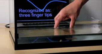 The Touche detects fingers even on the water surface