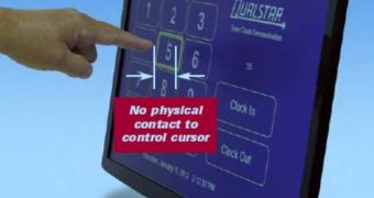 Qualstar's touchless touch screen demo