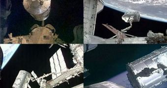 The most important stages of the robotic-arm operations that saw Tranquility attached to the ISS last night