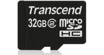 Transcend unveils 32GB Class 2 microSDHC