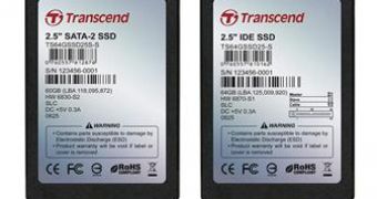 Transcend 2.5-inch SSDs with SATA II and IDE interface