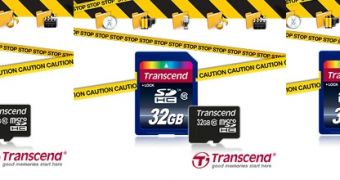 Transcend 32 GB protected memory card