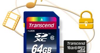 Transcend copy-protected cards