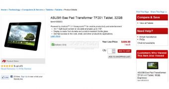 Office Depot Continues to List Transformer Prime, Still Doesn't Have It
