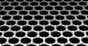 The single atom-thin structure of graphene. Roll it up and you have carbon nanotubes.