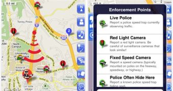 Trapster for iPhone screenshots