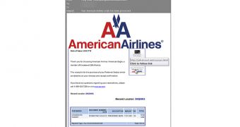 American Airlines phishing scam