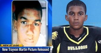 Trayvon Martin is pictured in a more recent snapshot (left)