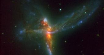Image of the Tinker Bell galactic system, nicknamed 'The Bird'