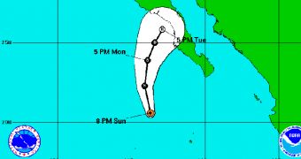 Tropical storm Octave expected to reach land in a couple of days