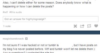 Tumblr users complain about posts published on their behalf