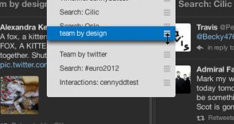 The new columns button in TweetDeck
