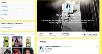 Twitter account of Kathryn Bernardo hijacked