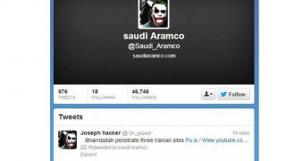 Twitter account of Saudi Aramco hacked (click to see full)