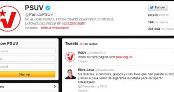 Twitter Account of United Socialist Party of Venezuela Hacked by LulzSec Peru