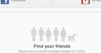 Tumblr no longer has a find friends on Twitter feature