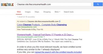 Google search abused to lure users to diet scam site