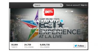 MTV "hacked" its own Twitter account