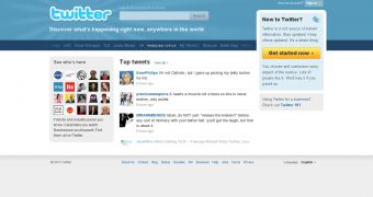 The new Twitter homepage