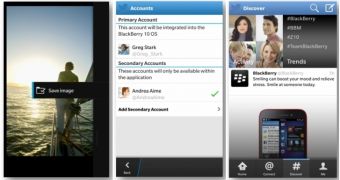 Twitter for BlackBerry screenshots