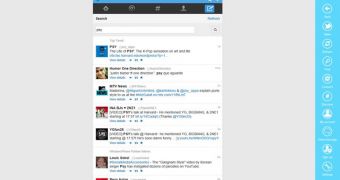 The app brings the mobile Twitter in the Metro UI