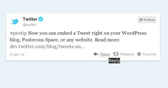 Embedded tweets with the new design