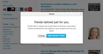 Twitter has started customizing trending topics based on your location and the people you follow