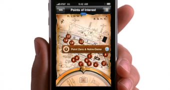 iPhone TV ads - ParisTravel in action (screenshot)