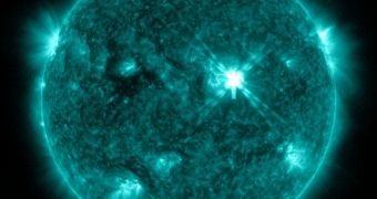 An X2.1-class solar flare occurred on the surface of the Sun yesterday, September 6, 2011