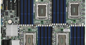 Tyan quad socket G34 AMD Opteron 6100 series motherboard