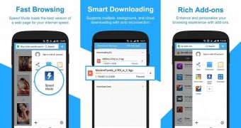 UC Browser for Android (screenshots)