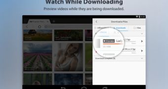 UC Browser HD for Android (screenshot)