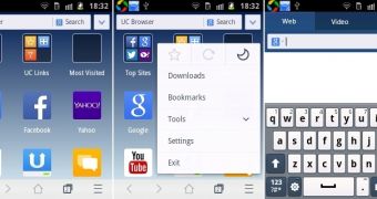 UC Browser Mini 9.0 for Android (screenshots)