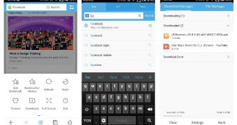 UC Browser for Android 9.8.0 (screenshots)