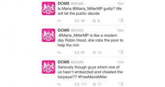 DCMS Twitter account hacked