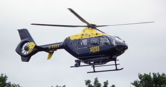 The UK police not only relies on choppers but also on Twitter